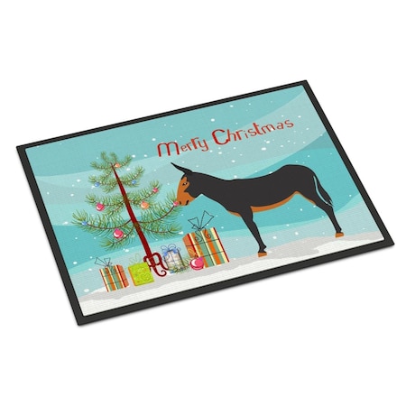 Carolines Treasures Catalan Donkey Christmas Indoor or Outdoor Mat, 24 x 36 in. BB9222JMAT